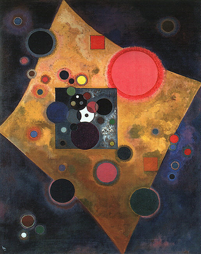 Akzent in Rosa Wassily Kandinsky